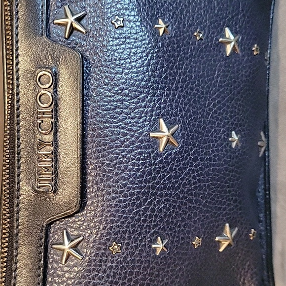 Jimmy Choo star stud Derek mini clutch & wristlet - Picture 3 of 10